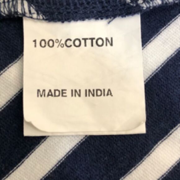 eShakti Striped Asymmetrical Dress  - Picture 3 of 5